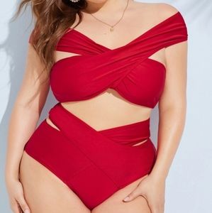 Sexy red swimsuit